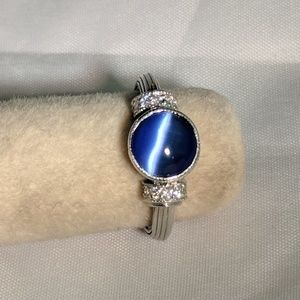 Steeling silver ring